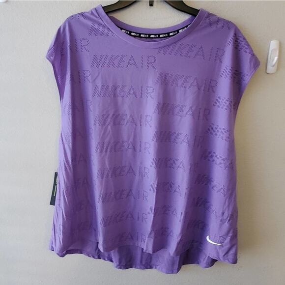 Nike Purple Running Active Athletic Logo‎ Shirt Plus Size 2X NEW!!!! - Picture 1 of 6